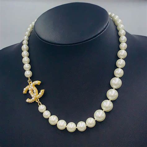 classic chanel pearl necklace|vintage Chanel necklace for sale.